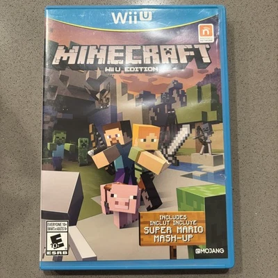 Minecraft Wii U Edition Nintendo Video Game Super Mario Mash-Up Complete Japan - Image 1 of 3