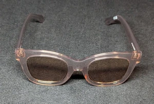 Gafas de sol polarizadas para mujer QUAY After Hours montura rosa transparente lentes marrón claro - Imagen 1 de 8