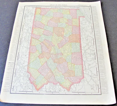 From 1895 Rand McNally Atlas of The World-Map of Pennsylvania & Philadelphia.  - Image 1 of 4