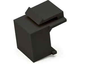 50 pcs Snap-in Keystone Blank Insert filler RJ45 Wall Plate-Patch Panel Black - Picture 1 of 6