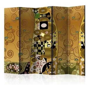 Faltbarer Sichtschutz Raumteiler Vlies bedruckt Klimt Art Decor 172 cm hoch - Bild 1 von 4