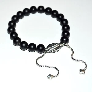 DAVID YURMAN Spiritual Beads Bracelet in Black Onyx Size Small S - Picture 1 of 1