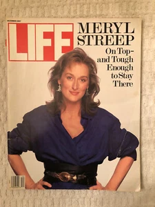 VINTAGE LIFE MAGAZINE MERYL STREEP COVER BAGGED & BOARDED DECEMBER 1987 - Imagen 1 de 2