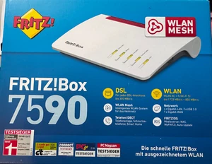 AVM FRITZ!Box 7590 WLAN Router mit Modem - Weiß - Bild 1 von 2