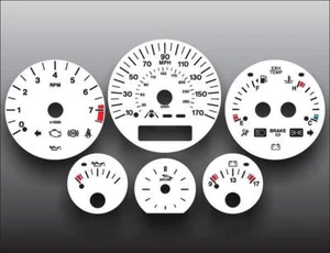 1998-2003 Jaguar XJ8 Instrument Cluster White Face Gauges - Picture 1 of 4