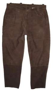 lange " DISTLER " Herren- Trachtenhose / Trachten- LEDERHOSE in braun Gr. 56 - Bild 1 von 4