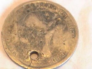 UK THREEPEENCE SILVER QUEEN VICTORIA 1880 - Picture 1 of 4