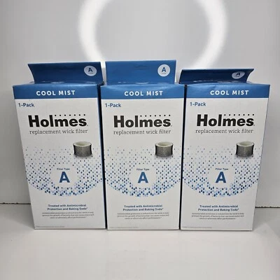Holmes Type A Humidifier Replacement Wick Filter Cool Mist 3 Pack New - Image 1 of 4