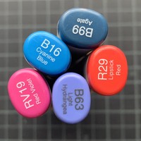 COPIC Lot of 5 sketch too dual tip markers NWT