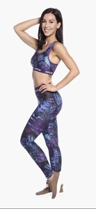 Women Work Out 2 Piece Suit With High Waist Tummy Control Leggings - Picture 1 of 8