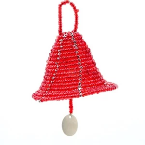 Handmade African Maasai Bead Christmas Tree Bell Ornament - Picture 1 of 1