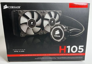 H105 CPU Liquid Water Cooler | Corsair | 2x 120mm | 240mm - Photo 1/10