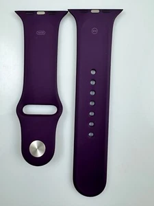 Bracelet sport original Apple Watch série 10 9 8 44 mm 45 mm 46 mm 49 mm prune 2e génération - Photo 1 sur 12