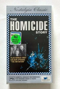 The Homicide Story - 70s Oz TV Series Doco + First Colour Episode Crawfords VHS - Picture 1 of 4