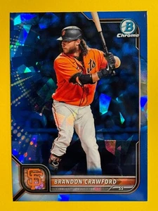 Brandon Crawford 2022 Bowman cromo zafiro #75 gigantes de San Francisco - Imagen 1 de 2