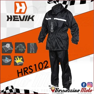 COMPLETO TOP GIACCA PANTALONE IMPERMIABILE ANTIPIOGGIA MOTO SCOOTER HEVIK TG. S - Imagen 1 de 1
