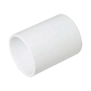 WS08W FloPlast 40mm Straight Coupling ABS Solvent White - Imagen 1 de 2
