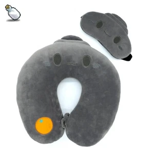 MapleStory Cafe in Jeju Stone Spirits Neck Pillow & Eye Mask SET, Exclusive Rare - Picture 1 of 4