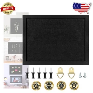 Chic 20” x 30” Self-Healing Felt Bulletin Board with Free Installation Kit - Picture 1 of 6