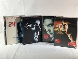 24 Twenty Four Seasons 1-4 (DVD Series) Keifer Sutherland Complete Seasons - Picture 1 of 13