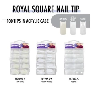 Mia Secret Professional 100 Nail Tips - Royal Square - CHOOSE YOURS - Picture 1 of 5