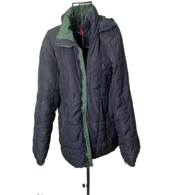 IZOD Hooded Puffer Jacket  Sz M - Image 1 of 4