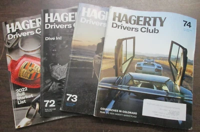 LOT OF 4 HAGERTY DRIVERS CLUB MAGAZINES 2022 YEAR JANUARY-AUGUST #'S 71 72 73 74 Foto 1 de 4