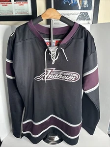 CCM Vintage Anaheim Mighty Ducks Alternate Script Third Jersey Women's Large - Picture 1 of 11