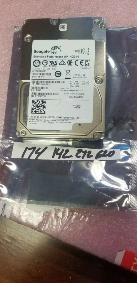 1MG200-003 300GB 2.5" SAS 15K 12Gb/s HDD  ST300MP0005 - Image 1 of 1