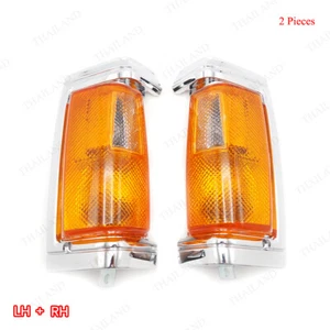 Für Nissan Big-M BDI TD D21 1986 - '97 Paar Chrom Eck Blinker Leuchte - Bild 1 von 8