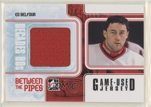 2010 ITG Decades 1980s Between the Pipes Game-Used Jersey Black Ed Belfour HOF