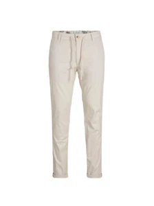 Pantaloni Jack & Jones da uomo con vita regolare, colore Beige Modello: 12253071 - Imagen 1 de 3