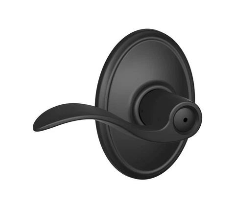 Schlage F40-ACC-WKF Accent Privacy Door Lever Set with Decorative Wakefield Trim Cover