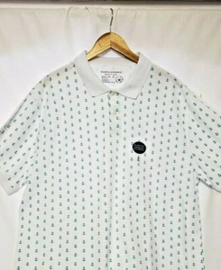 Saddlebred Short Sleeve Polo Ship Anchor Print - Picture 1 of 4