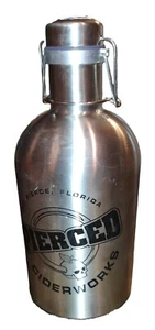 Growler Brewsuit Stainless Steel Pierced Cider Work Flip Top 64oz Home Brew Beer - Picture 1 of 19