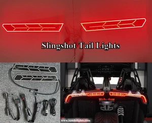 2PCS Slingshot LED Tail Lights Integrated Running Light Turn Signals Brake Light - Picture 1 of 13