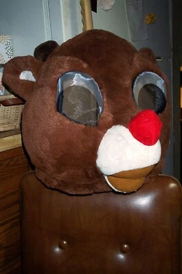 DISFRAZ DE NAVIDAD Máscara de Reno Rudolph Dan Dee Coleccionistas Big Greeter Halloween Foto 1 de 4