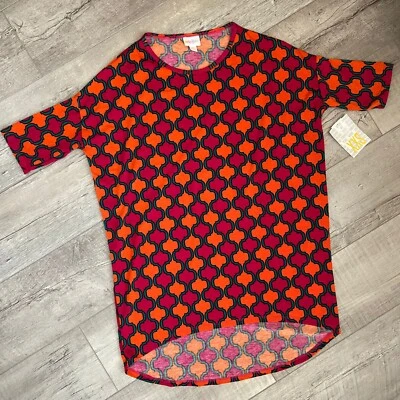 Hermoso patrón geométrico multicolor Lularoe XXS Irma nuevo con etiquetas Foto 1 de 4