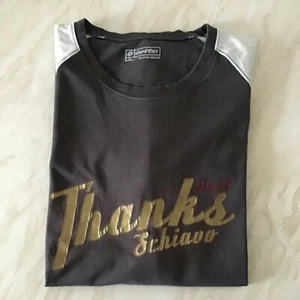 Men's Vintage Lotto pre-owned cotton brown with logo t-shirt - size XL - - Picture 1 of 8