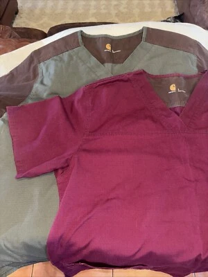2 Carhartt Mens Scrub Top Size Large Nice!!! - Image 1 of 4