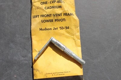 1953 1954 Hudson Jet PIVÔ INFERIOR ESQUERDO DA JANELA DE VENTILAÇÃO FRONTAL (LVP-603-L) - Imagem 1 de 4