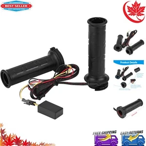 Universal Motorcycle Heated Hand Grips - 7/8 Inch Handlebar Warmers - Tempera... - Foto 1 di 11