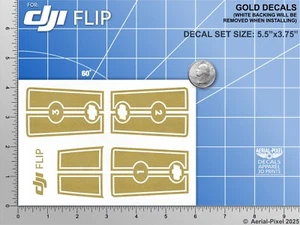 DJI Flip Racing Stripes With Battery Decals Number #1-3 Sticker Skin - Picture 1 of 23