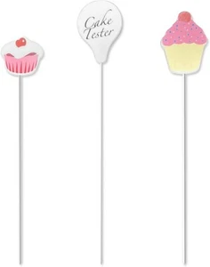 Cake Tester Needles, 3 PCS Reusable Plastic and Stainless Steel Cake Decorating - Picture 1 of 7