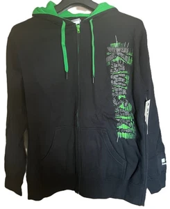 Kawasaki Blister Cremallera Frontal Polar Sudadera con Capucha Negro Adulto Logo Chaqueta con Capucha L - Imagen 1 de 1