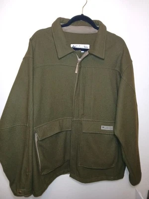 Vintage Rare Mens Columbia  Jacket 100% Wool . size XL . Front Pockets - Image 1 of 4