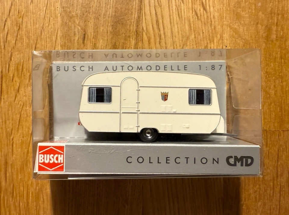 Top: Busch 44960 Tabbert Wohnwagen CMD Collection Automodell 1:87 OVP! - Bild 1 von 2