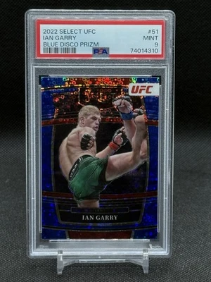 2022 PANINI SELECT UFC BLUE DISCO PRIZM #51 IAN GARRY /49 PSA 9 - Image 1 of 3