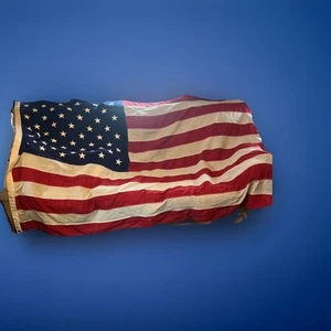 Vintage 50 Sterne US amerikanische Flagge Streifen 54”x81” - Bild 1 von 5