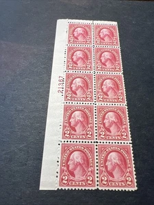 Scott#634 Washington-Plate Block of 10 Stamps-MNH-US Choice Of 1 - Picture 1 of 2